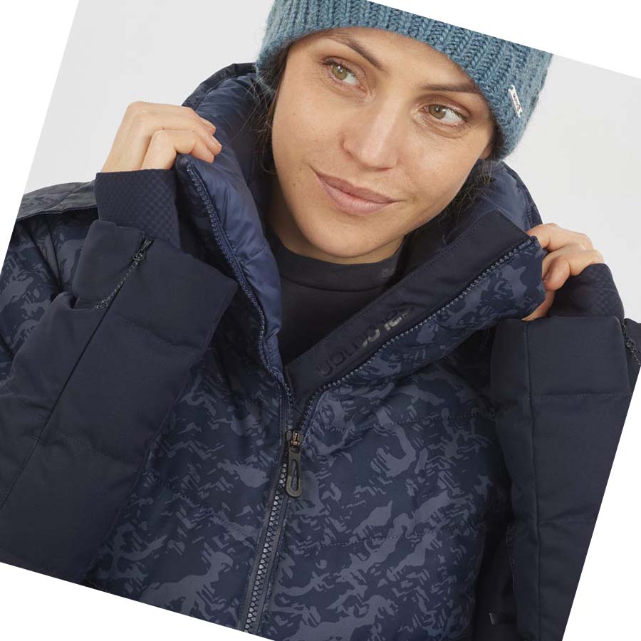 Chaquetas De Esquí Salomon NEW PREVAIL Mujer Azules | MX 2428HAP